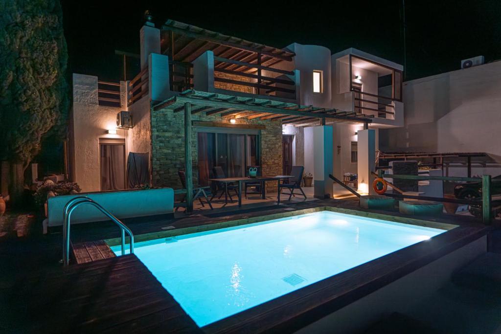 Villa Pool Night